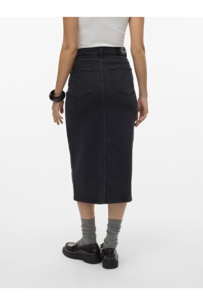 Vero Moda Jeansrock VMNATALIE Hohe Taille Midirock