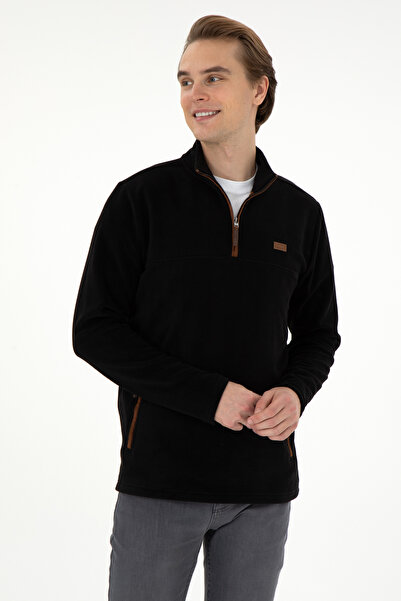 U.S. Polo Assn. البلوز الأسود للرجال 50290609 -VR046