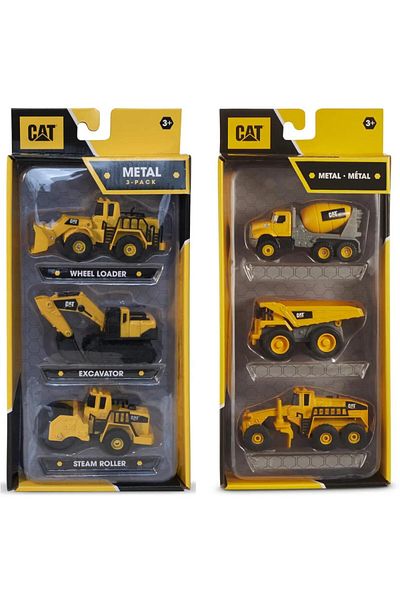 Cat Diecast Metal 3-in-1, 4-Inches, Assorted (Style May Vary)