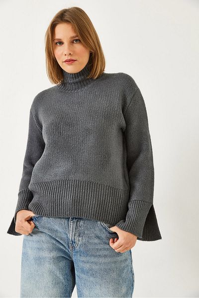 Bianco Lucci Pulover de damă din tricot cu mâneci cu fante 231111 60261257