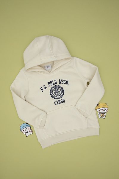 U.S. Polo Assn. Boys' Cream Sweatshirt 50290885 -Vr071