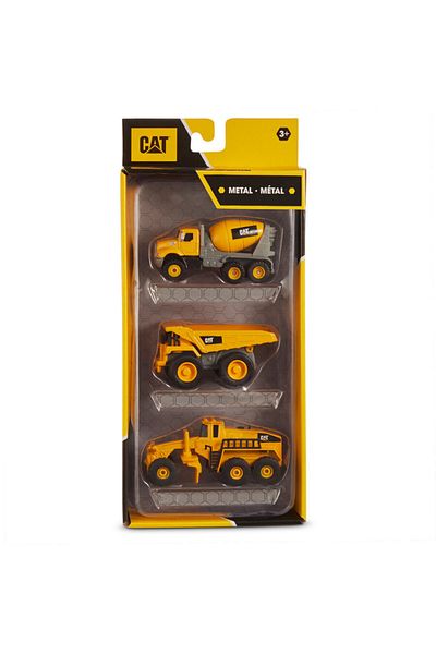 Cat Diecast Metal 3-in-1, 4-Inches, Assorted (Style May Vary)