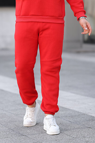 YAKAMEL 3Yarn Thick Sweatpants Leg with Rubber