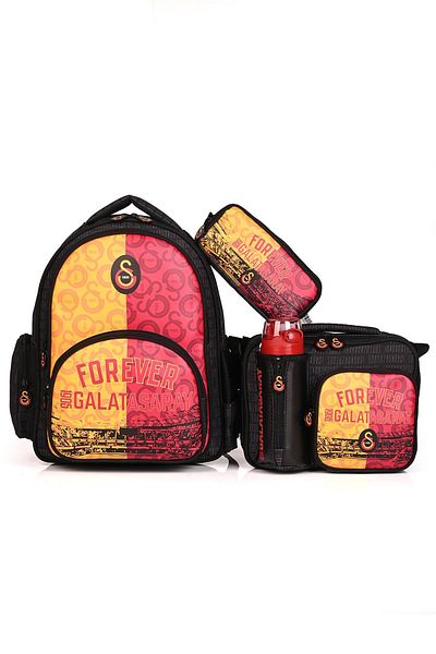 Galatasaray Forever 24589 Licensed School Backpack Set of 4