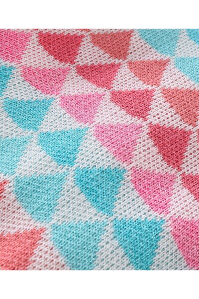 Babyhug Babyhug Acrylic Knit Full Sleeves Sweater with Geometric Design - Multicolour