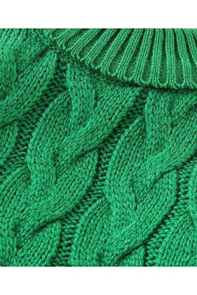 Babyhug Babyhug Full Sleeves Cable Knit Sweater Solid- Green