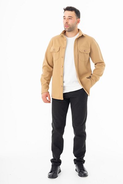 Crafter Ανδρικό πουκάμισο Yüksel Ergül 7104 Cashmere