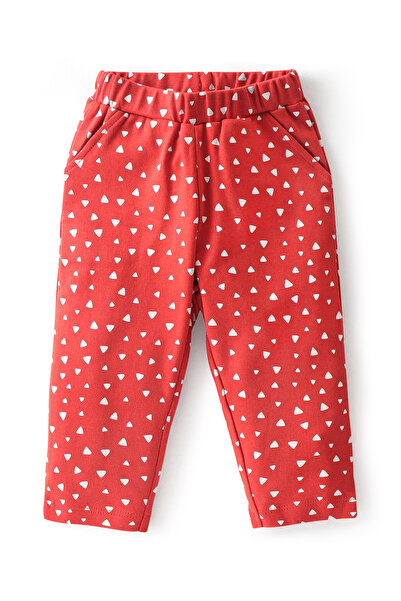 Babyoye Babyoye 100% Cotton Eco-Jiva Finish Full Sleeve T-Shirt & Lounge Pants Text Print-Red & Blue