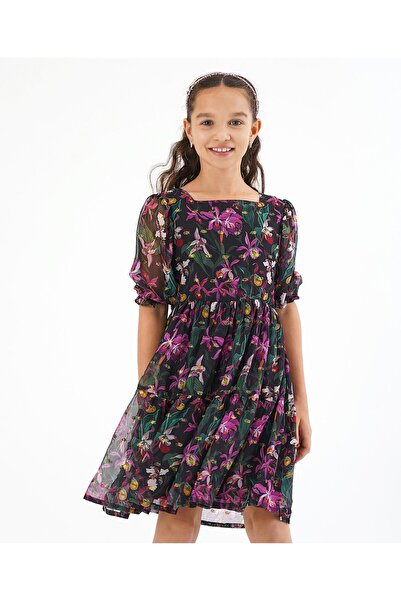 Primo Gino Primo Gino Lurex Floral Dress - Multicolor