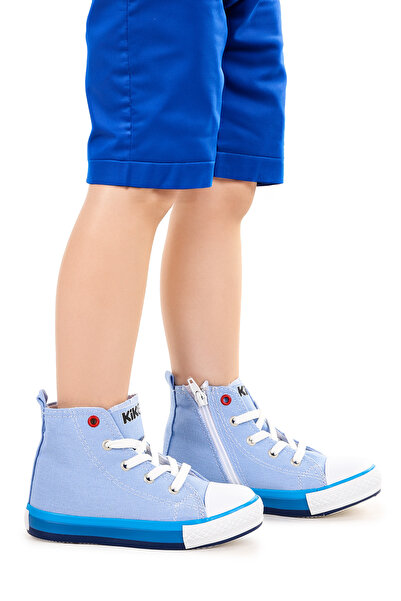 Kiko Kids Tinna Lace-Up Boys' High-Rise Linen Sneakers