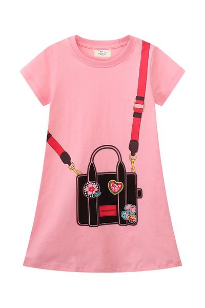 SAPS SAPS Sling Bag Graphic Cotton Dress - Pink