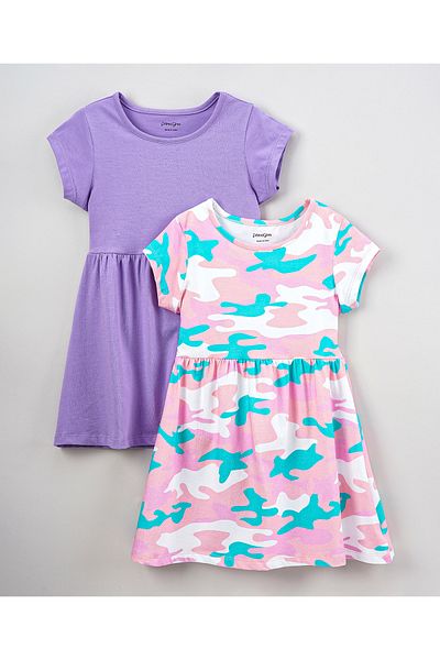Primo Gino Primo Gino 2 Pack Digital Print Frock - Multicolor