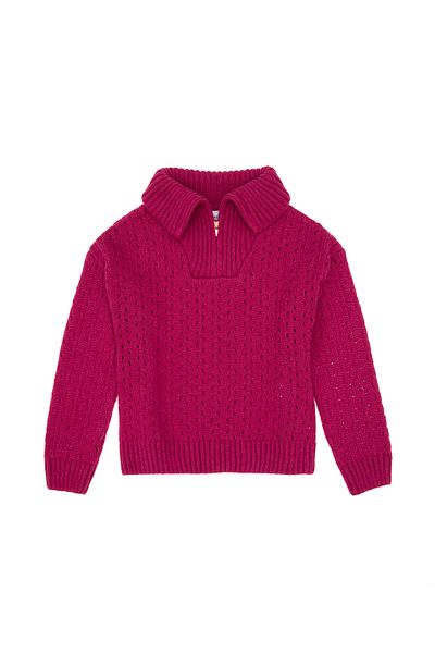 U.S. Polo Assn. سترة فوشيا للفتيات 50293103 -VR023