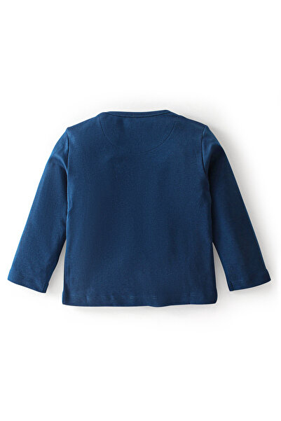 Babyoye Babyoye 100% Cotton Eco-Jiva Finish Full Sleeve T-Shirt & Lounge Pants Text Print-Red & Blue