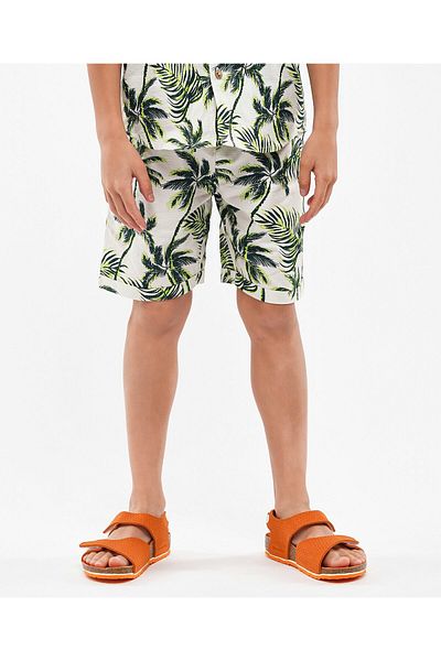 Primo Gino Primo Gino Shorts Tree Print - White