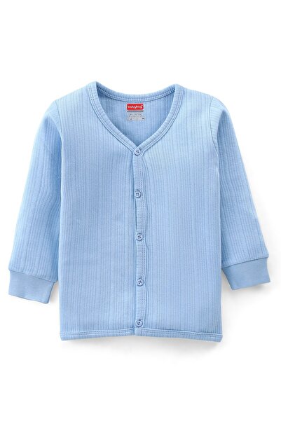 Babyhug Babyhug Full Sleeves Solid Thermal Vest - Blue