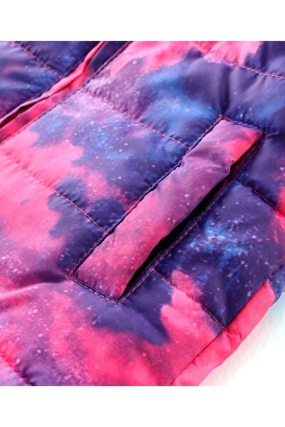 Babyhug Babyhug Sleeveless Tie & Dye Padded Hooded Jacket - Multicolour