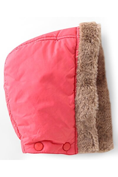 Babyhug Babyhug Full Sleeves Front Open Padded Hoodie with Bow Detailing & Waist Belt - Pink