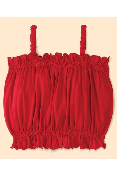 Ollington St. Ollington St. 100% Cotton Sleeveless Top and Comics Printed Culottes - Red