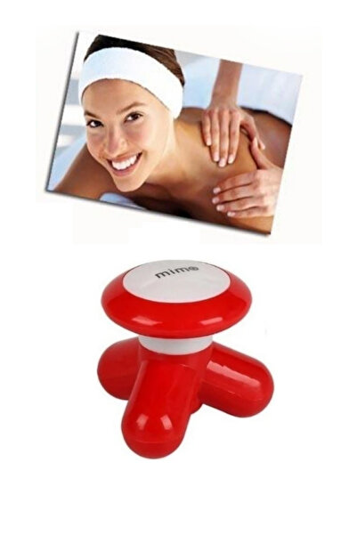 MİM USB Girişli Titreşimli Mini Masaj Aleti (3 Ayaklı) (Kırmızı)