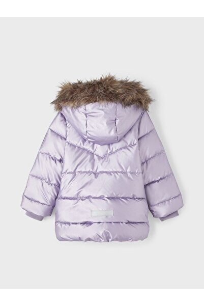 name ıt Name It Kapüşonlu Lavanta Kız Çocuk Kaban 13218548