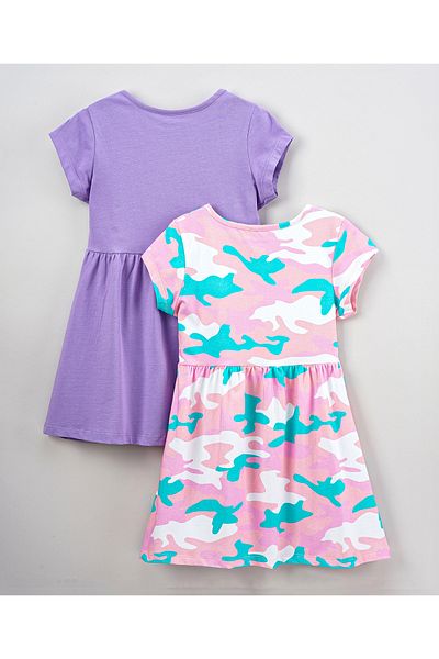 Primo Gino Primo Gino 2 Pack Digital Print Frock - Multicolor