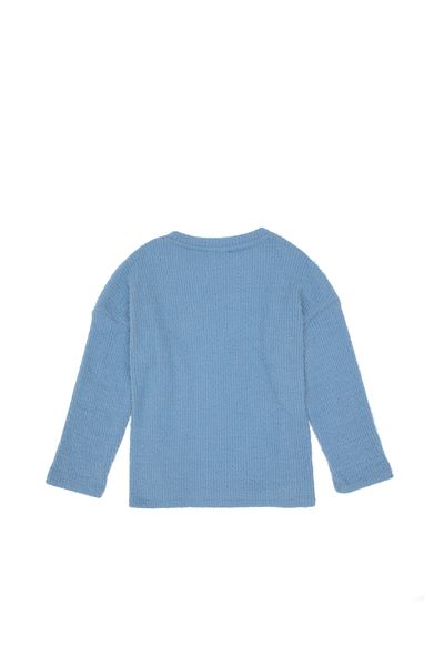 U.S. Polo Assn. Girl's Light Blue Crew Neck Sweatshirt 50290723 -Vr003