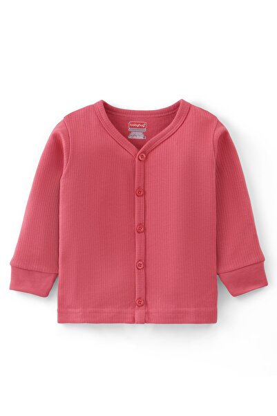 Babyhug Babyhug Full Sleeves Solid Thermal Wear - Coral