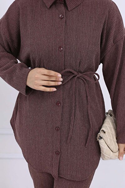 benguen Brown Double Set - Belted Waist and Wrapped 2193