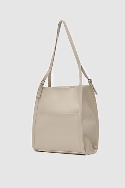 Shule Bags Mugs Casual Τσάντα ώμου Μπεζ