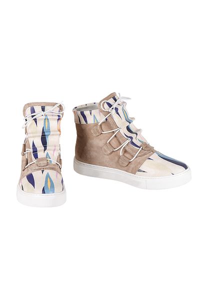 NOOSY Genuine Leather Women's Sneaker Boots