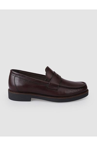 Cabani 100% Genuine Leather Brown Men's Casual Shoes