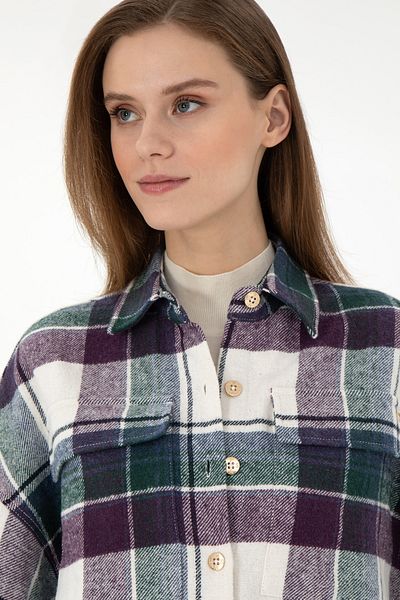 U.S. Polo Assn. Women's Violet Long Sleeve Shirt 50289839 -Vr037