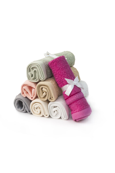 Hotel Linen Klub 6-Piece Glofresh Antimicrobial Face Towel, Luxury Touch and Enhanced Hygiene for Daily Use