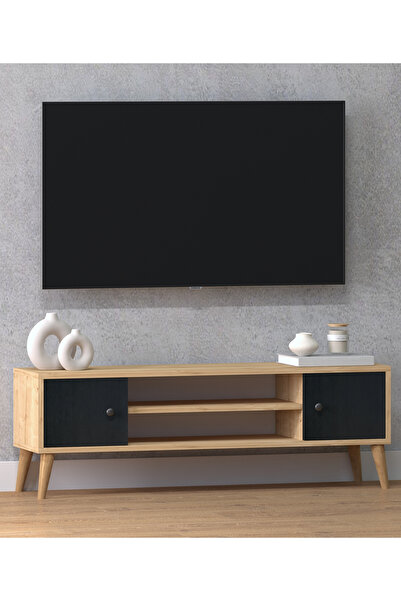 Monte Sehpa Parma Tv Ünitesi Meşe-Siyah