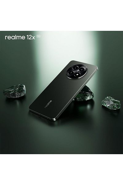realme 12x 5g Dual Sim (GLOWING BLACK 8GB RAM, 256GB ROM) 12 Months Warranty