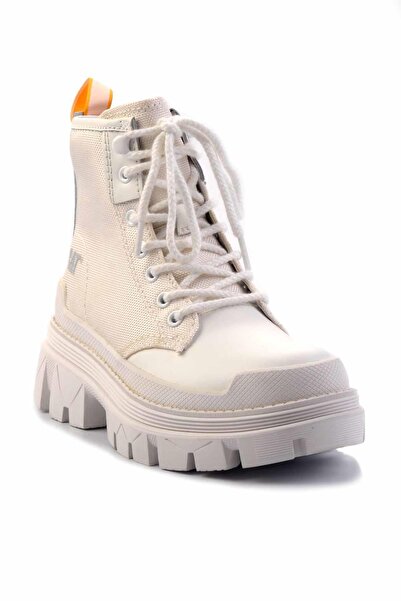 Caterpillar White Leather Kadın Bot & Bootie CAT0111121603