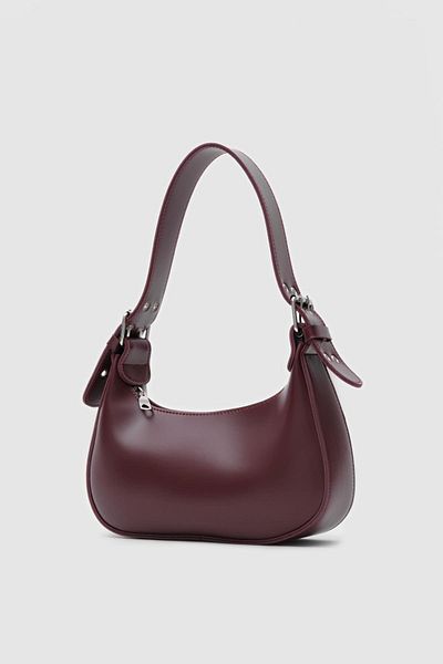 Shule Bags Geantă baghetă ovală Muse Burgundy
