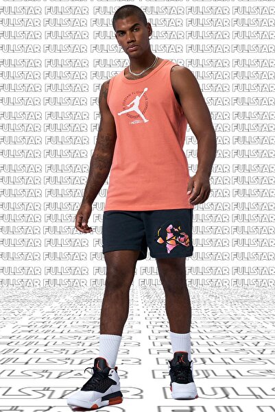 Nike Jordan Mvp Flight Cotton Tank Top Singlet Pink Pamuklu Erkek Spor Atlet Somon