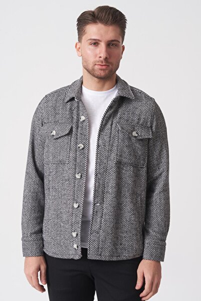 White Stone São Paulo G2527 Slim Fit Jacket Shirt Patterned