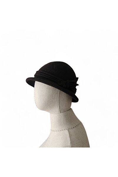 Hedea قبعة نسائية - لباد ناعم للغاية وبني