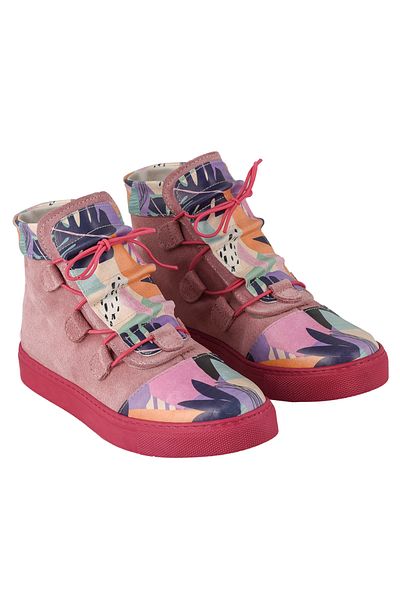 NOOSY Genuine Leather Women's Sneaker Boots