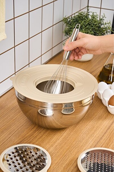 Karaca 6-Piece Cream Pink Pink Grater Mixing and Storage Set