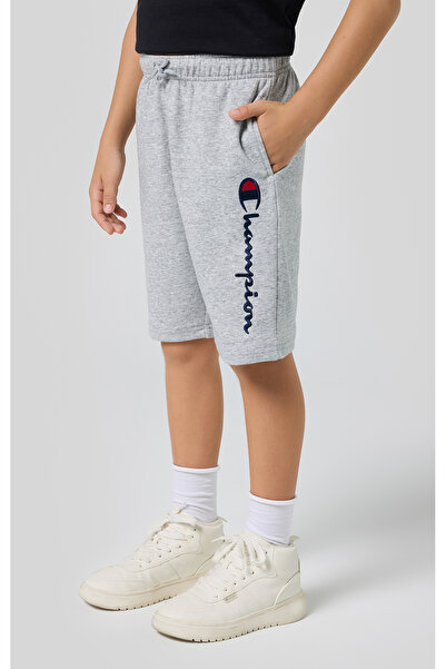 Champion Script Shop Shorts Gri Çocuk Şort-306888-EM021