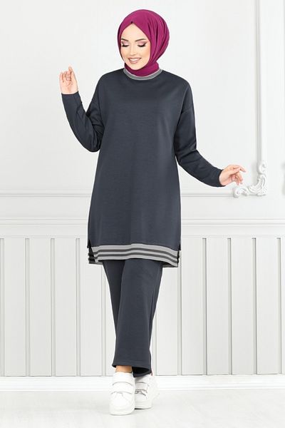 ModaMerve Detailní sada Oyso Fabric Garni 2585SL890-M Antracit