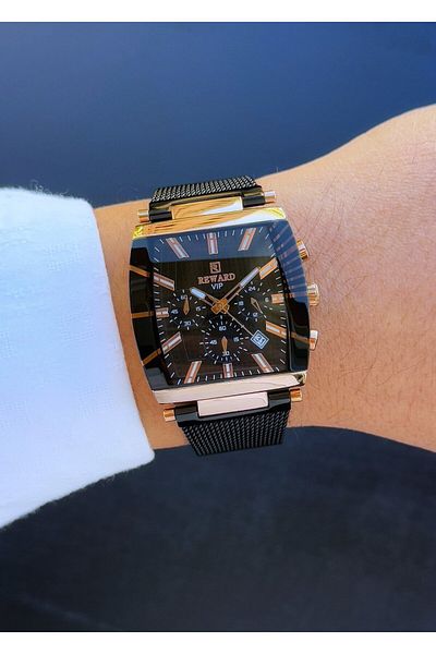 Reward A 140443   Steel Mesh Cord Men's Wrist Watch
