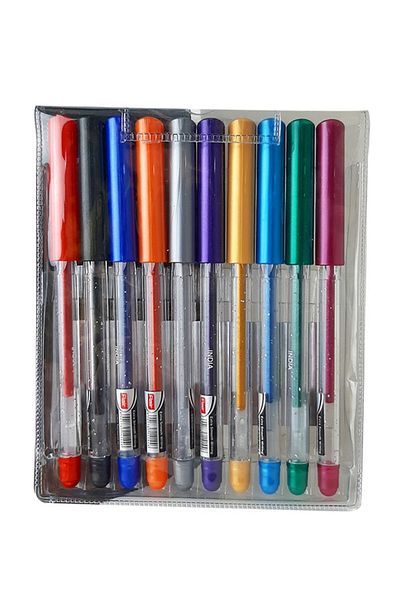 Flair Xtra Sparkle Gel Pen Set of 10 Colours