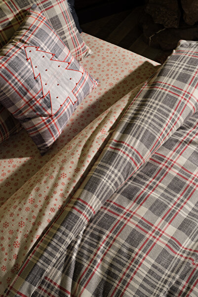 Doqu Home Wendy Double Flannel Duvet Cover Set - Cream