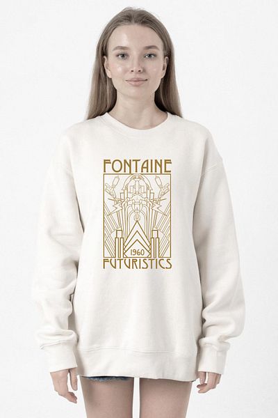 Tshirthane Bioshock Fontaine Futuristics White Women's 2Ip Sweatshirt