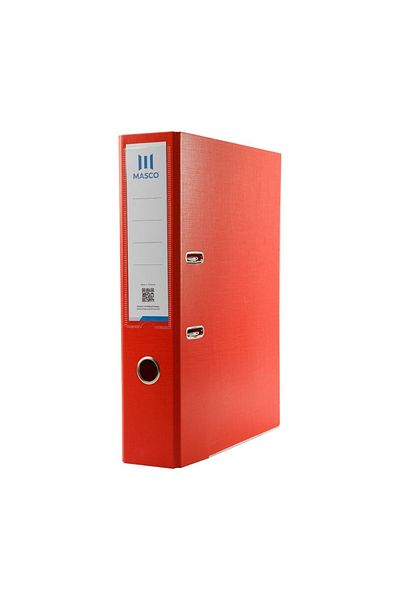 MASCO 2 Ring A4 Size Box Folder File, Red
